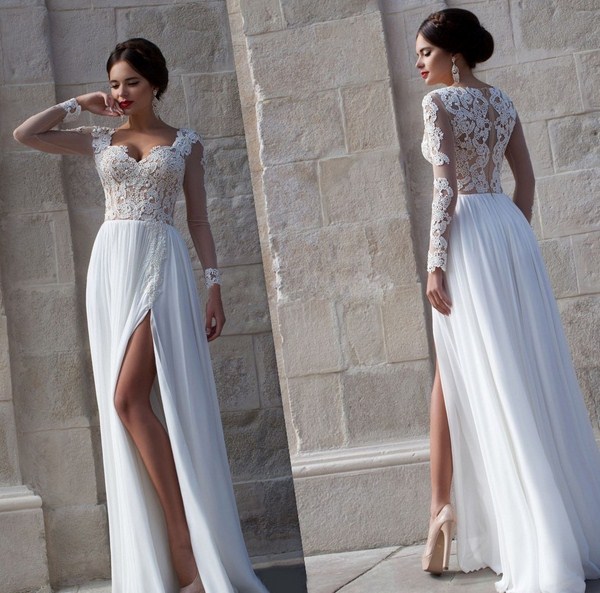 Beautiful white dresses 2020-2021, photo, news