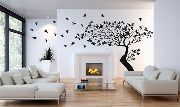 Ako krásne vyzdobiť stenu v miestnosti: fotografie, nápady