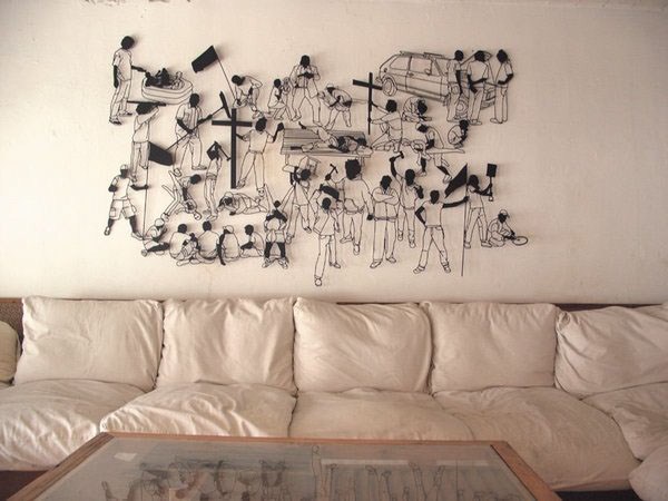 Wie man eine Wand in einem Raum schön dekoriert: Fotos, Ideen