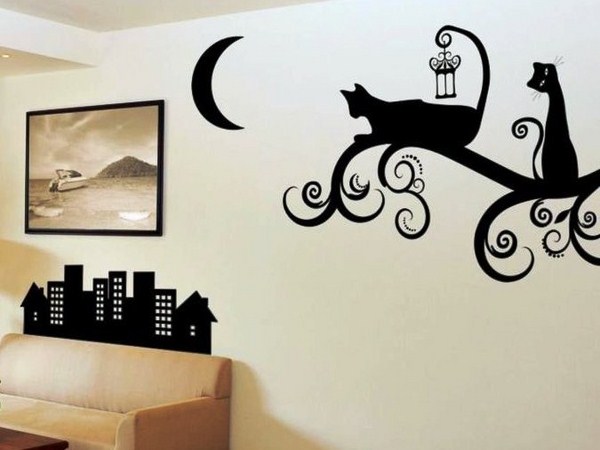 Jak krásně vyzdobit zeď v místnosti: fotografie, nápady