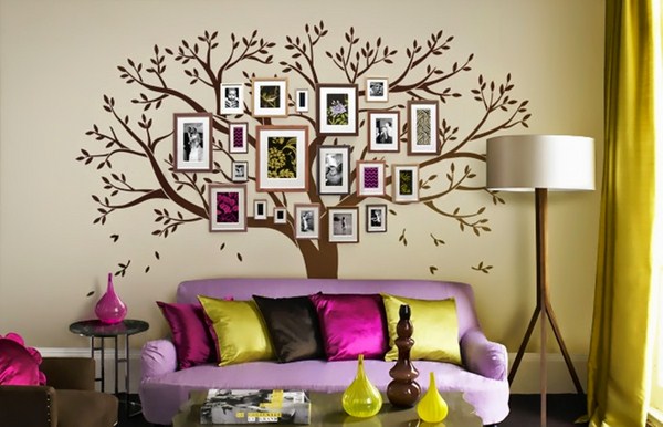 Как да декорираме красиво стена в стая: снимки, идеи
