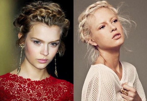 Όμορφα pigtails σε μεσαία μαλλιά 2020-2021: ιδέες φωτογραφιών