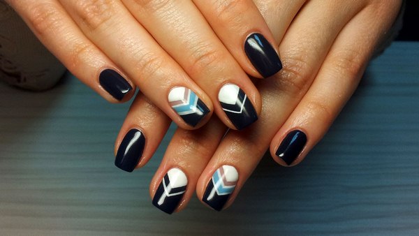Fashionable manicure winter 2019-2020, ideas, new items, trends - photo