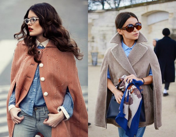 Diversifică-ți stilul! Alege cel mai la modă haina de pelerină pentru tine - fotografie