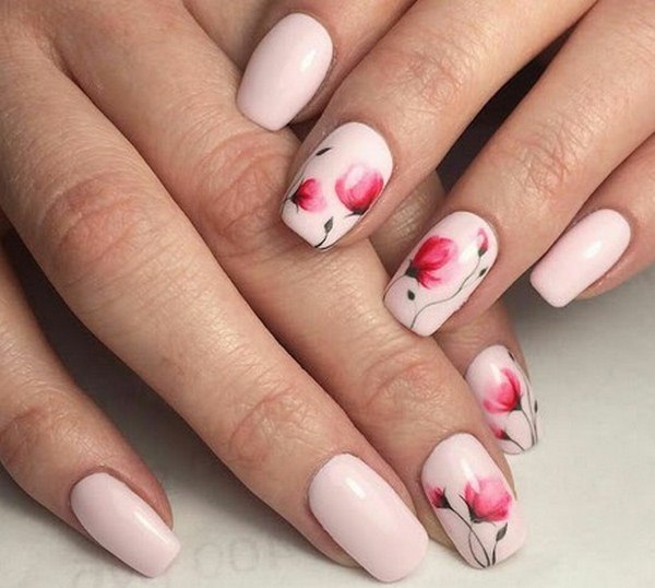 Delightful flower manicure 2020-2021: photos, ideas of manicure with flowers
