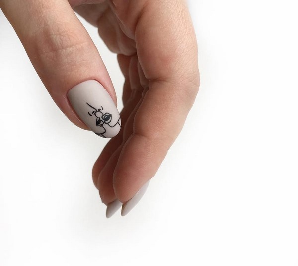 Uma manicure maravilhosa para unhas em forma de amêndoa 2020-2021: fotos