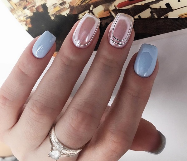 Trendy ideas for the design of a manicure with a rub 2020-2021 - new items and trends