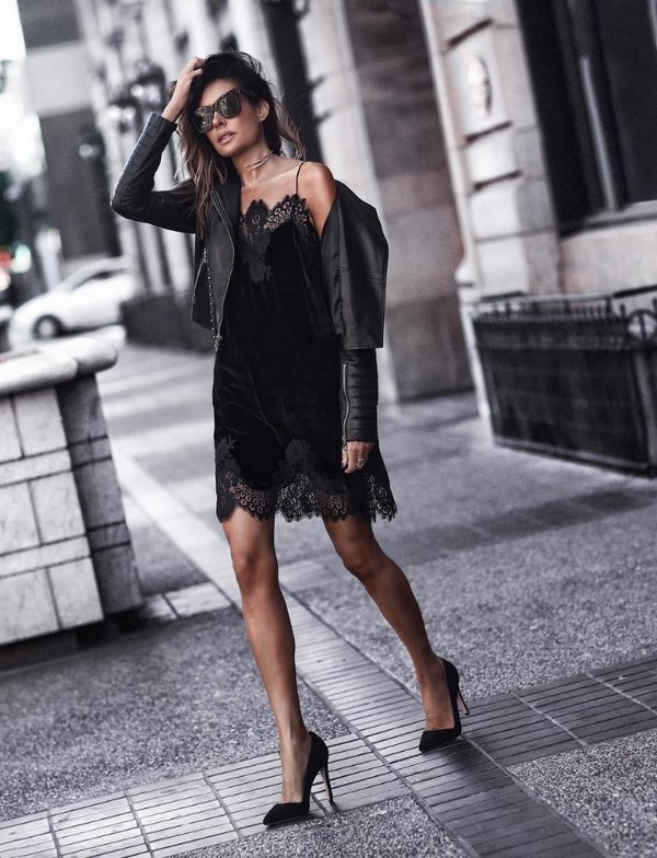 Total black look in different styles: the best images 2020-2021 in black