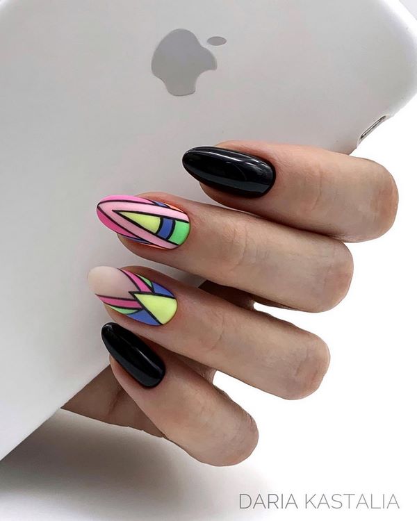 Captivating moon manicure 2020-2021: new styles and types of nail design with holes