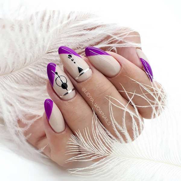 New items in French nail design 2020-2021 - inspirational French jacket ideas in the photo
