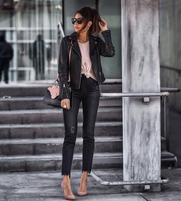 The main trends of the season 2020-2021 on women's leather jackets: photo news