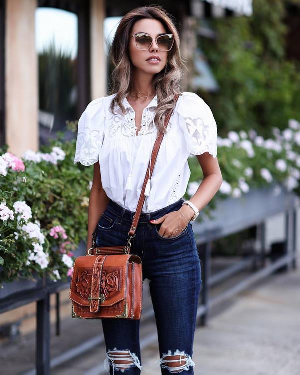 Stylish white shirts and blouses 2020-2021 - new models and styles