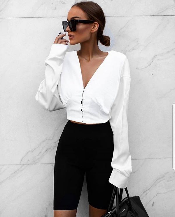 Κομψά λευκά πουκάμισα και μπλούζες 2020-2021 - νέα μοντέλα και στυλ