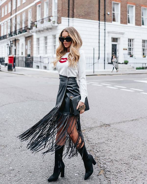 Leather skirts 2020-2021 - wonderful images and the latest trends in leather skirts